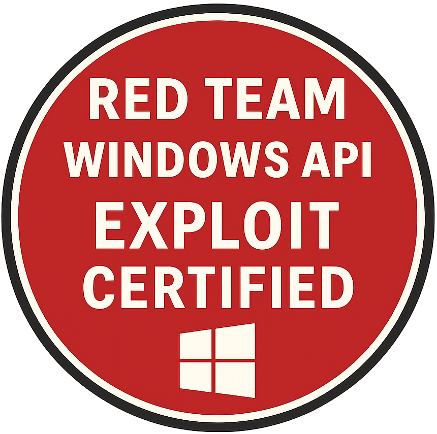 Red Team Windows Api Exploit Certified